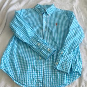 Boys Ralph Lauren button down, size 10-12.